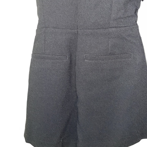 Nasty gal twist stomach one long sleeve shoulder edgy black romper sexy NWT date - Picture 6 of 6